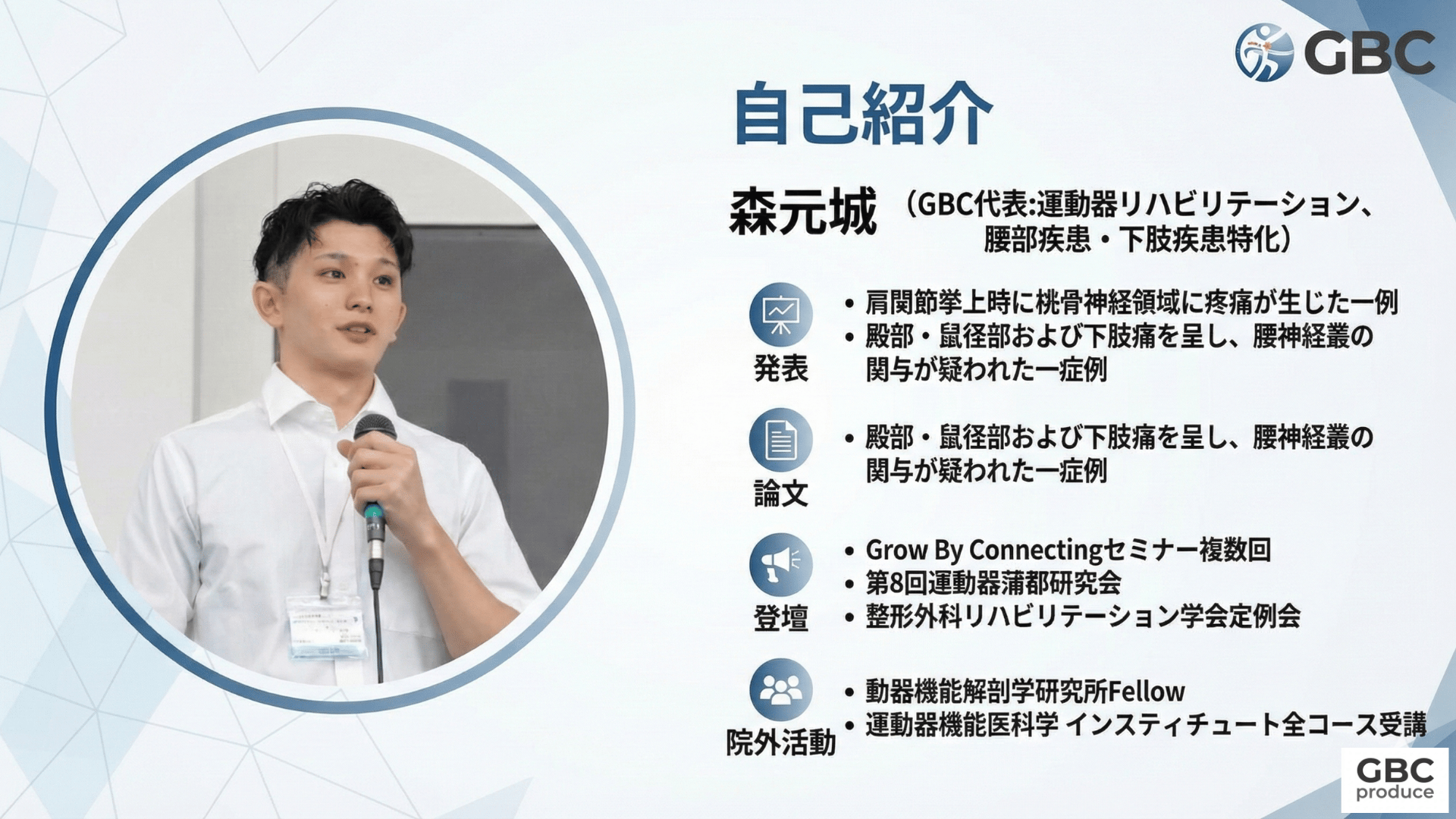 森元城 - GBC代表